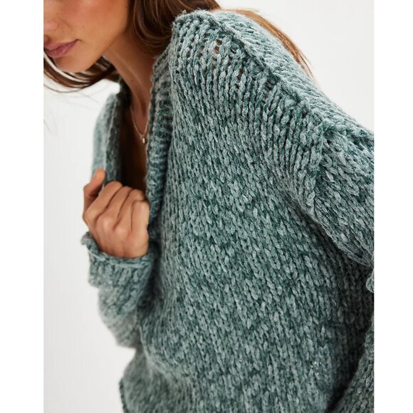 Opal Rollneck Knit Sweater Color: Rainforest - Picture 3 of 4